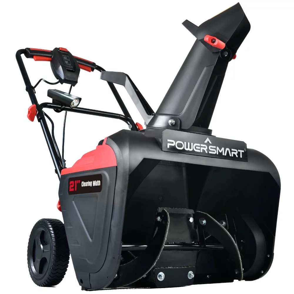 21 in. Electric Single Stage Snow Thrower with LED Light