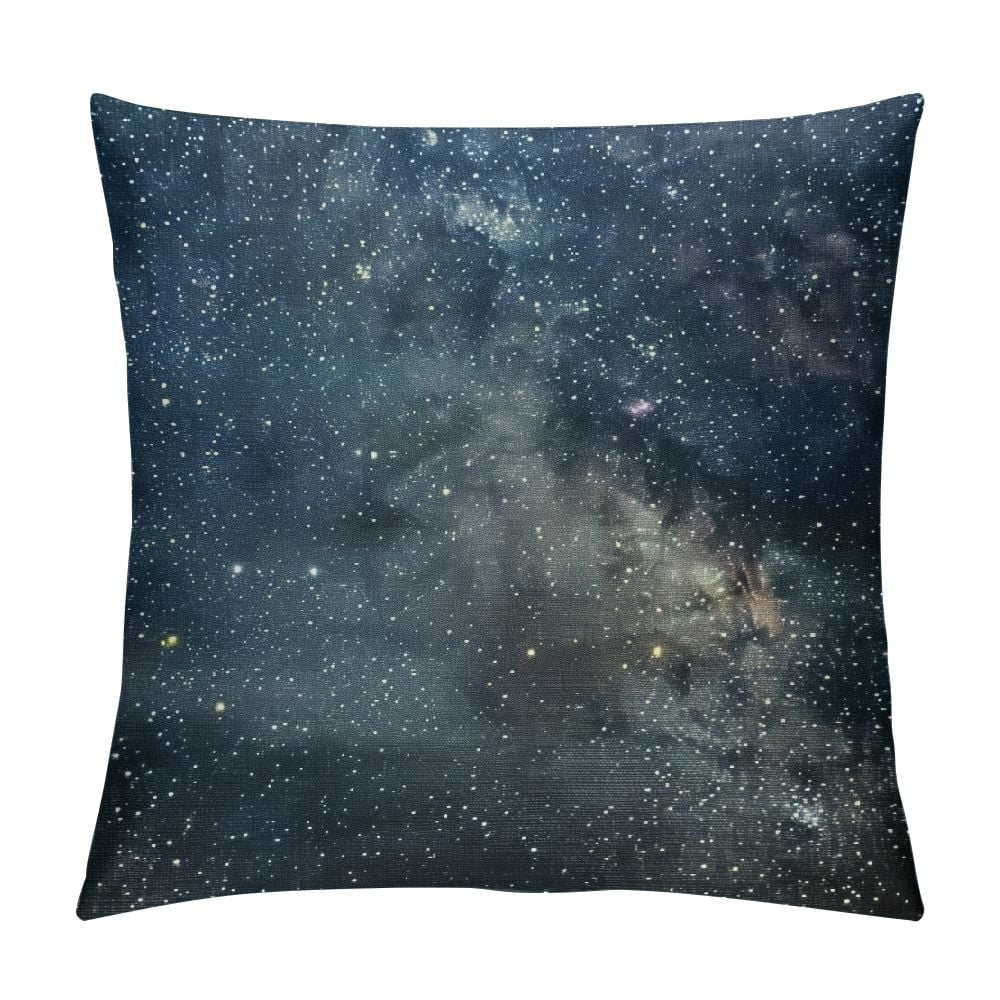 Cbxzyzzc Throw Pillow Cover Linen Farmhouse West Astral Constellation Scorpius Space Milky Way Photography Nature Parks Outdoor Design Time Decorative Square Cushion Case for Sofa Car Bedroom