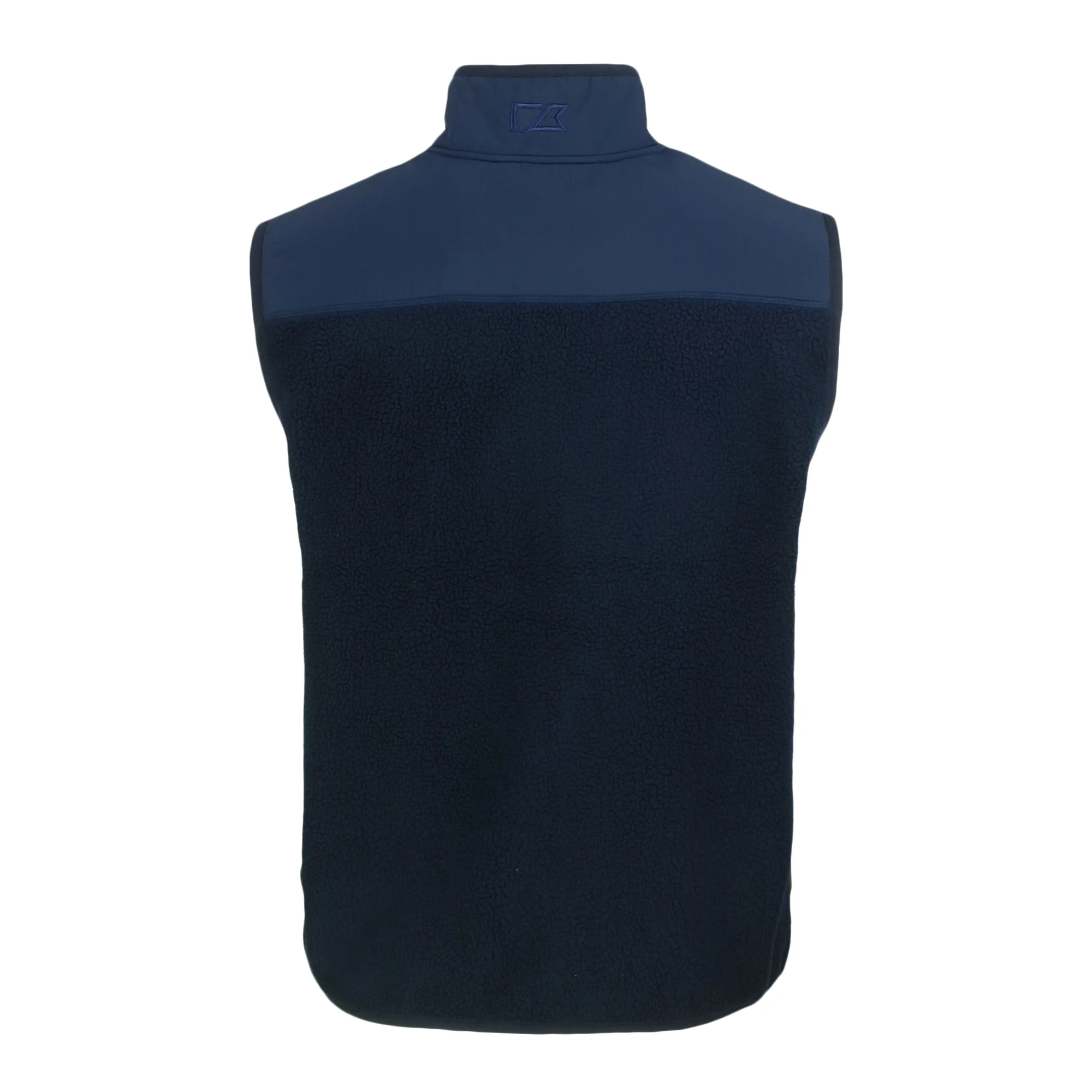 Men's Cutter & Buck  Navy Detroit Tigers Stars & Stripes Big & Tall Cascade Eco Sherpa Fleece Full-Zip Vest