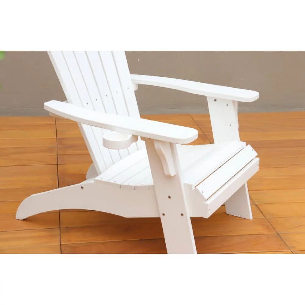 Polystyrene Adirondack Chair - White