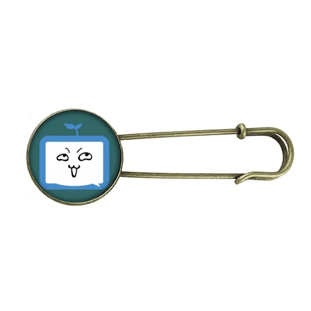 Saplings Insidious Small TV Face Original Retro Metal Brooch Pin Clip Jewelry