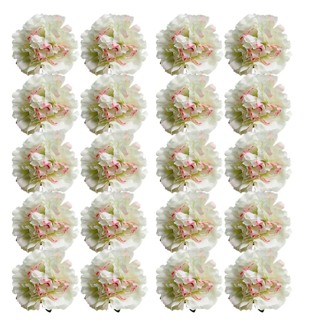 20 Pieces 6cm Silk Artificial Peony Heads Flowers Head For Wedding Decoration DIY Wreath Gift Box Scrapbooking Craft light green