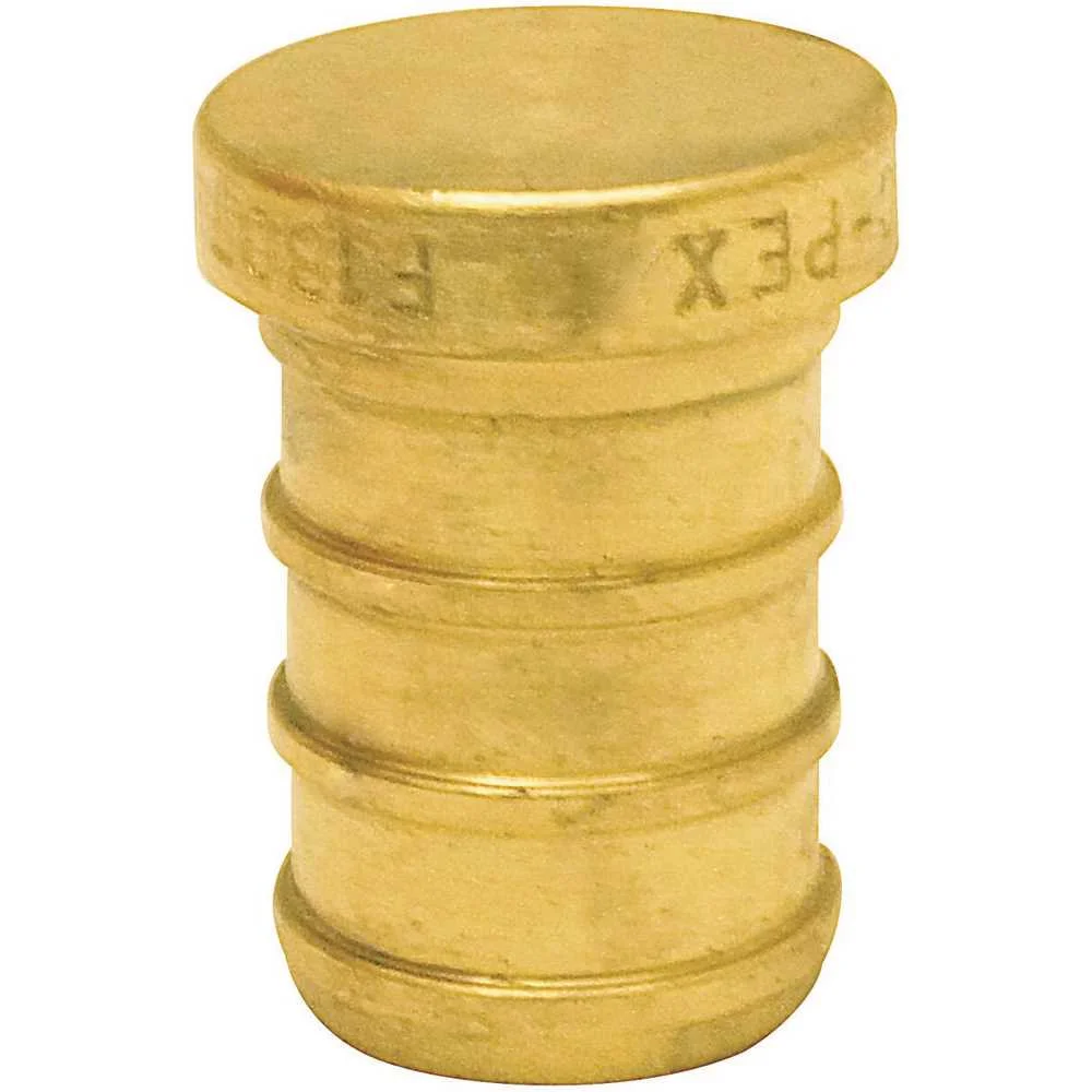 Apollo Valves APXP125PK ApolloPEX Series Test Pipe Plug, 1/2 in, Barb, Brass - pack of 5