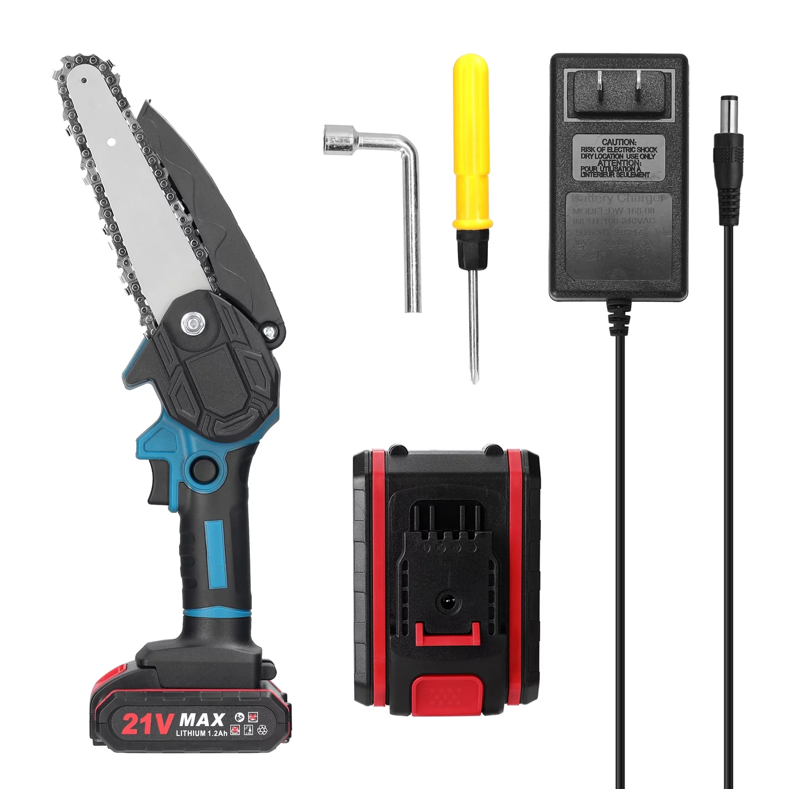 Walmeck Electric Pruning Saws with Brush Motor, Perfect Woodworking Tool for Garden Orchard