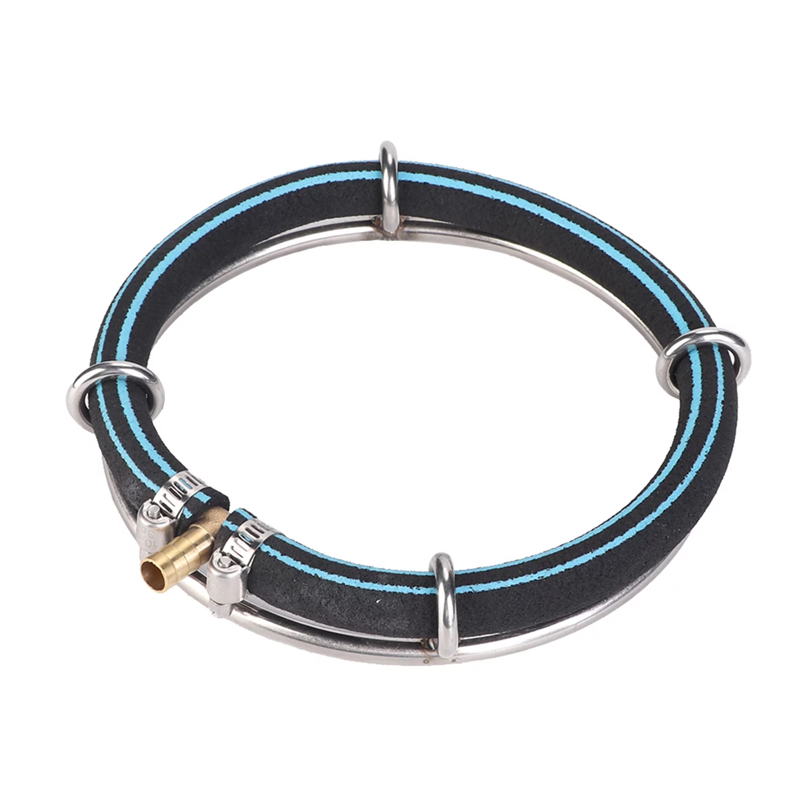 Goldmeet Aquarium Round Air Bubble Diffuser Ring Fish Pond Oxygenation Bubbler(Single Ring Dia 15cm)