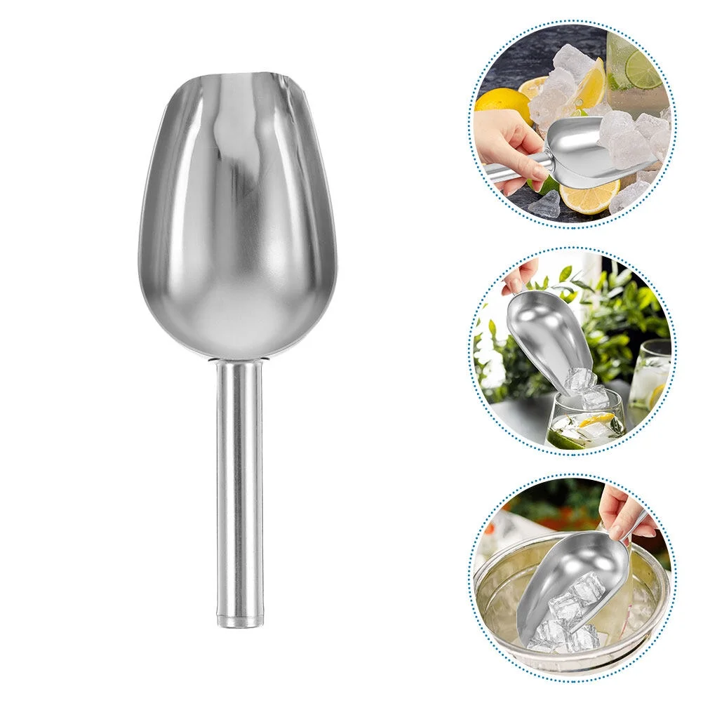 Yueyihe Metal Scoop Stainless Steel Scoop Food Candies Scoop Kitchen Ice Shovel Grain Shovel