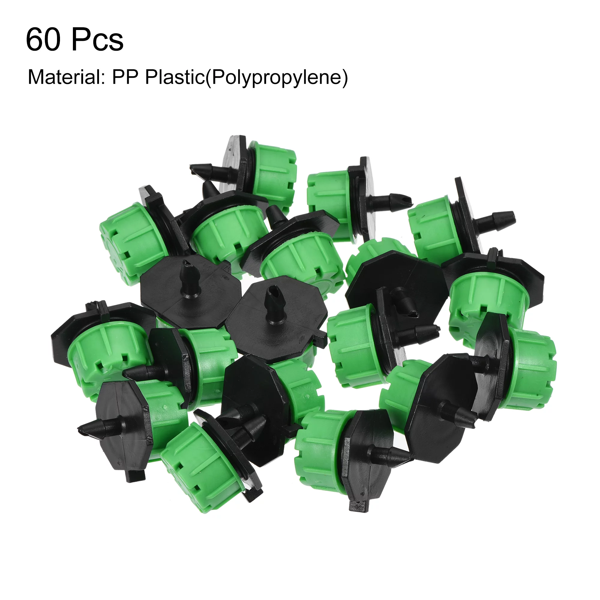 Uxcell Adjustable 8 Holes 360 Degree Drip Emitters Green for 1/4