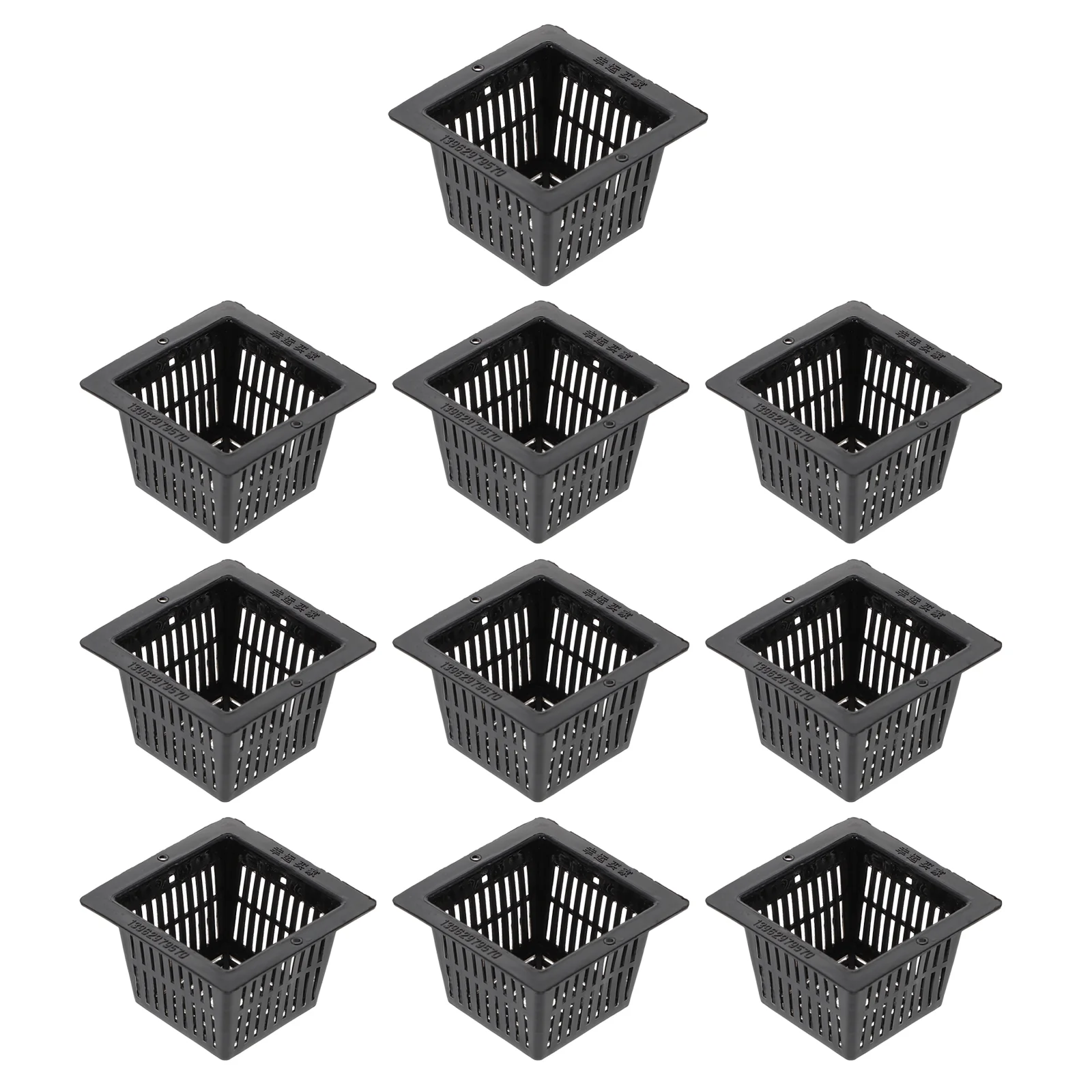 Etereauty Cups Cup Net Hydroponics Mesh Basket Garden Hydroponic Planting Pots Plastic Tower Plants Nursery Pot Plant Slotted