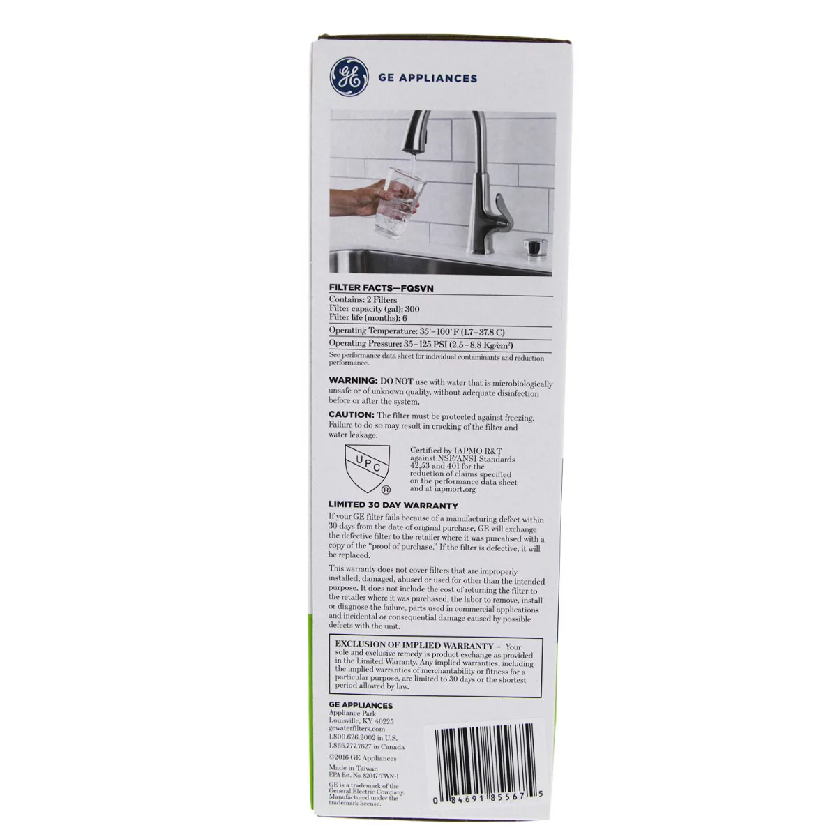 GE FQSVF Drinking Water System Replacement Filter Set