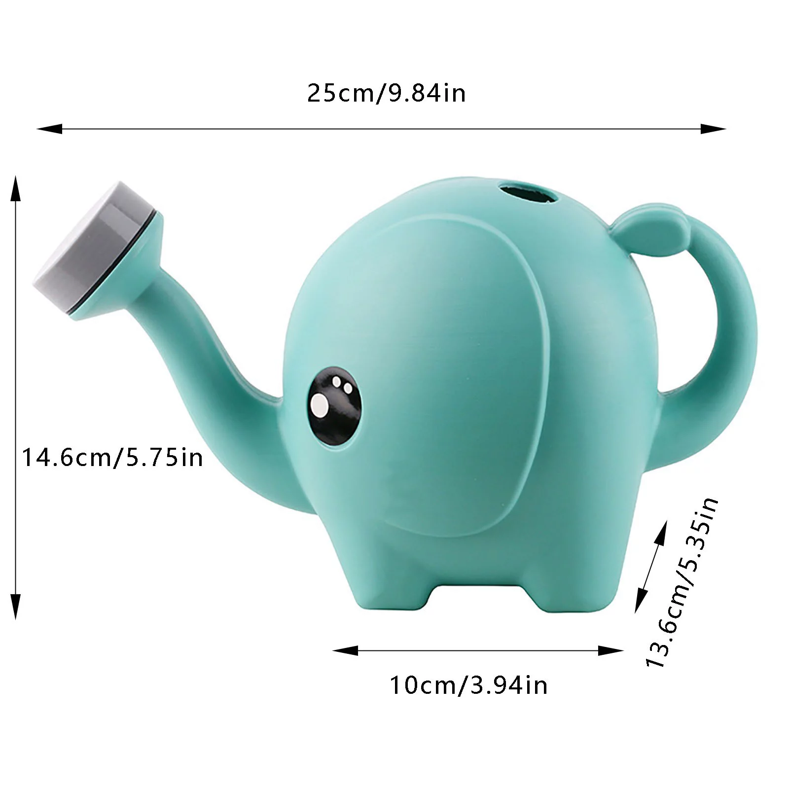 Small Elephant Watering Can Blue Pink Cartoon Children Watering Can 1.5 Liters 2.5 Liters Watering Pot Gardening Tool Shower Utility Tool