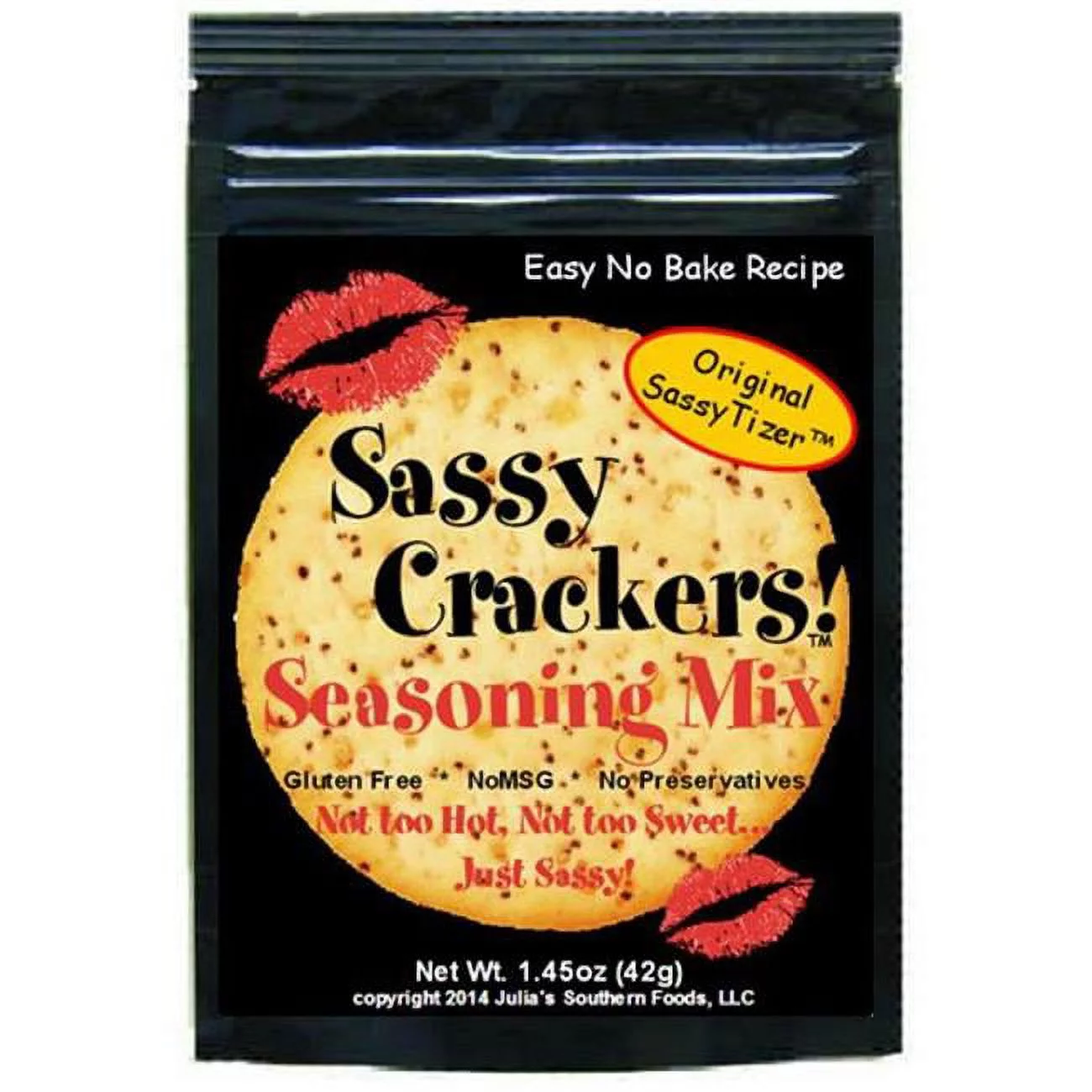 Julias Southern Foods JP542 Sassy Crackers Original, Pack of 4