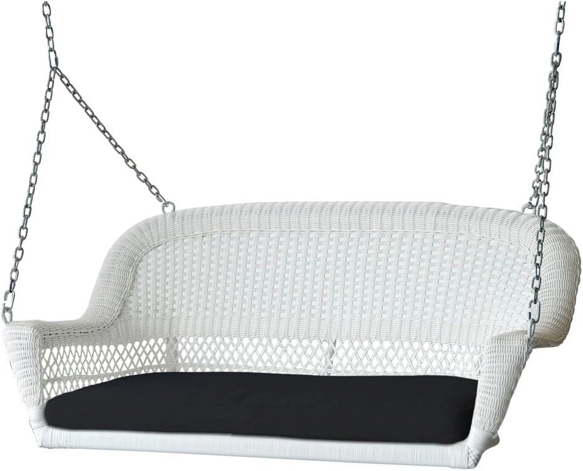 Wicker Porch Swing, White