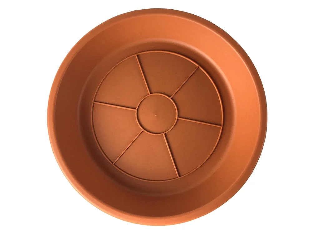 Southern Patio SA1212TC Dynamic Saucer, Terra Cotta, Plastic, Each