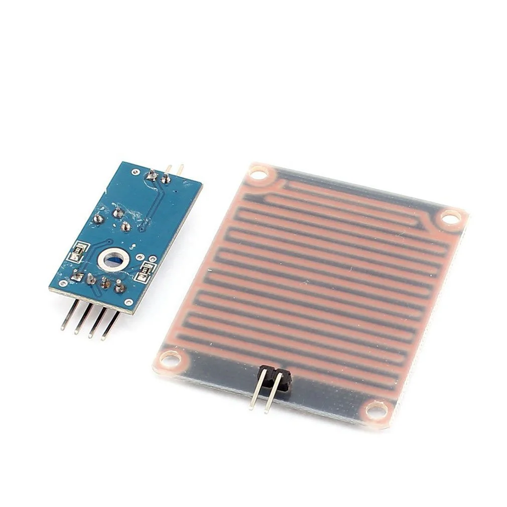 HiLetgo 3pcs LM393 Rain Drops Sensor Weather Moisture Monitor Sensor Humidity Sensitivity Module Nickeled Plate 3.3-5V for Arduino