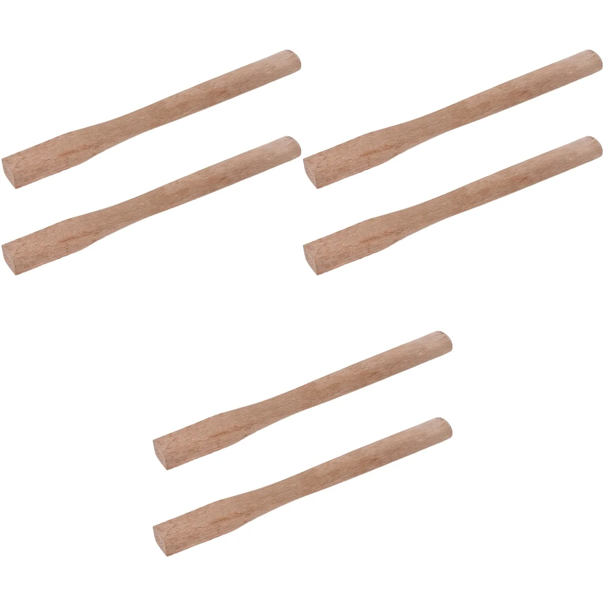 NUOLUX 6 Pcs  Axe Handle Replacement Wooden Axe Handle Grip Practical Axe Wood Handle Axe Supplies