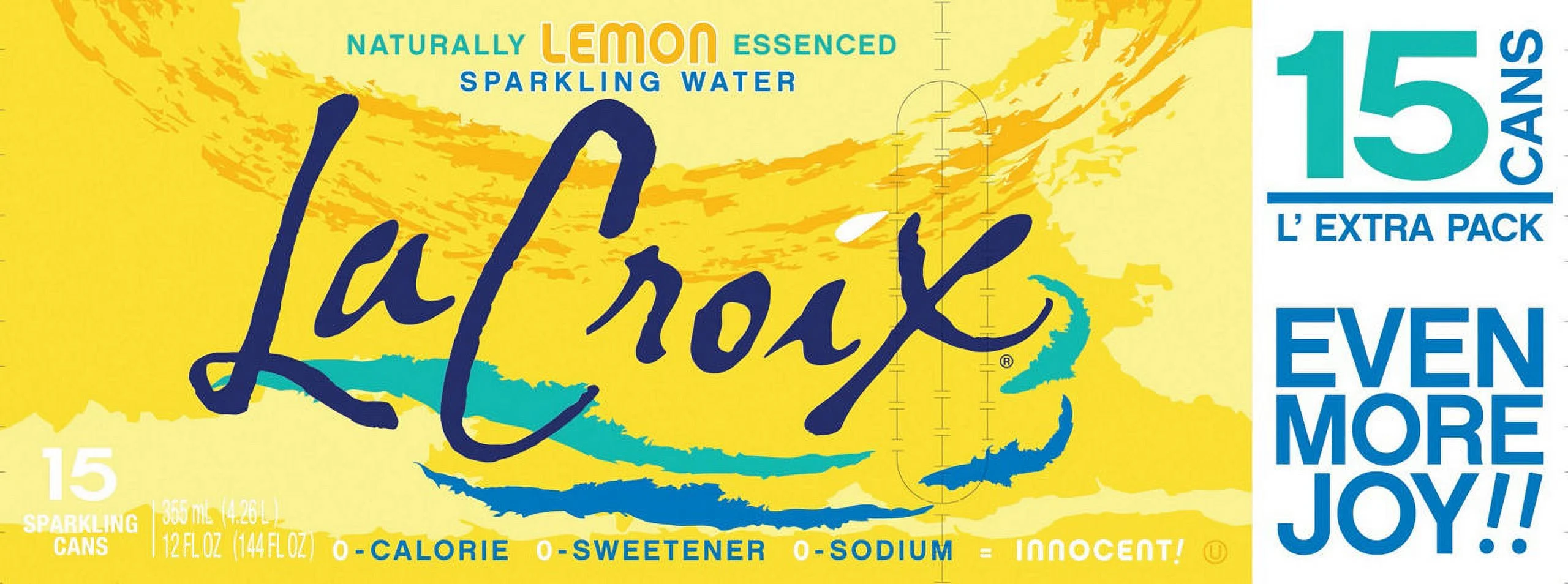 La Croix Lemon Sparkling Water, 15 Pack