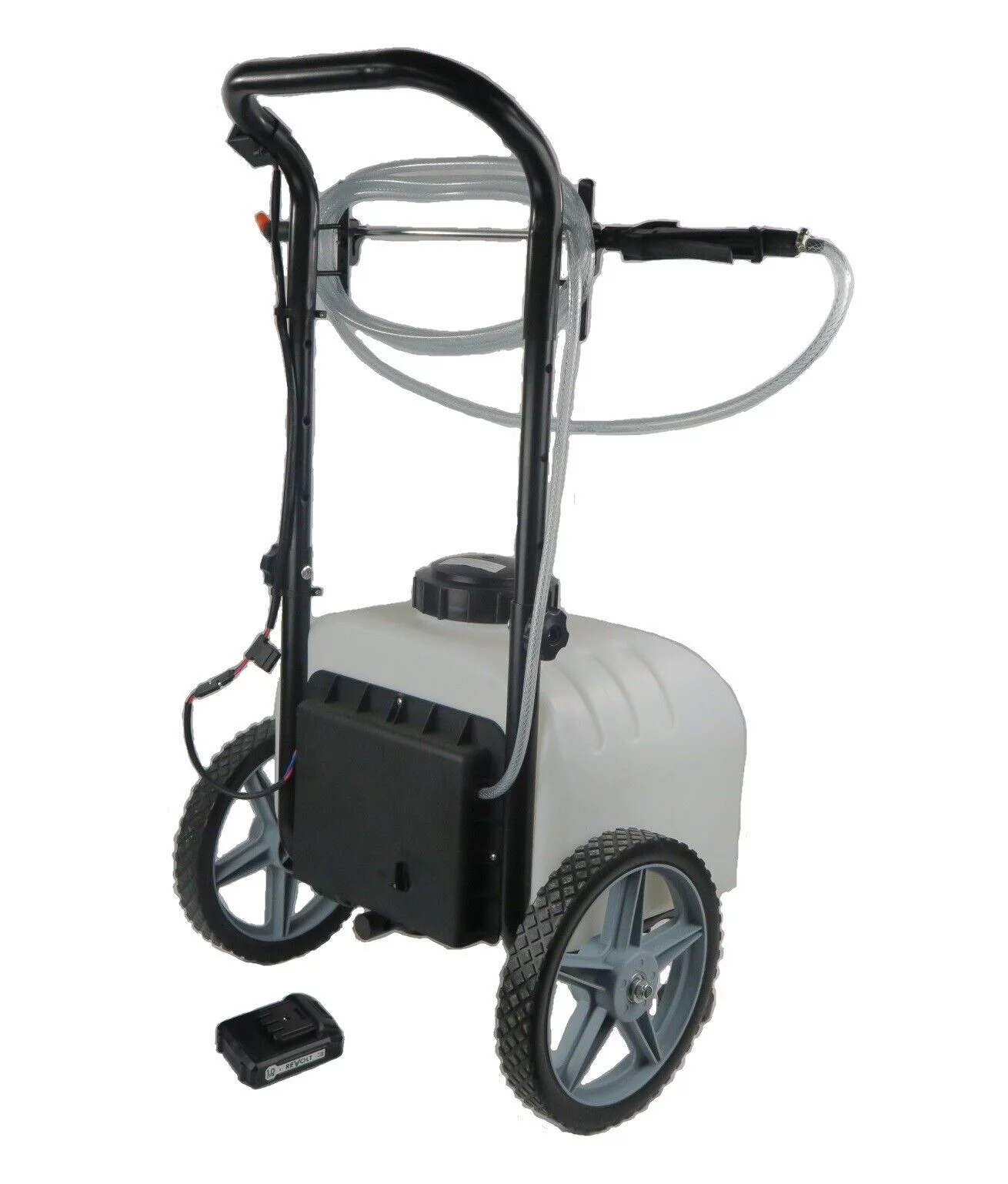 The ROP Shop | Battery Powered 9 Gallon Cart Sprayer for De-Icing Steps, Walkways and Driveways
