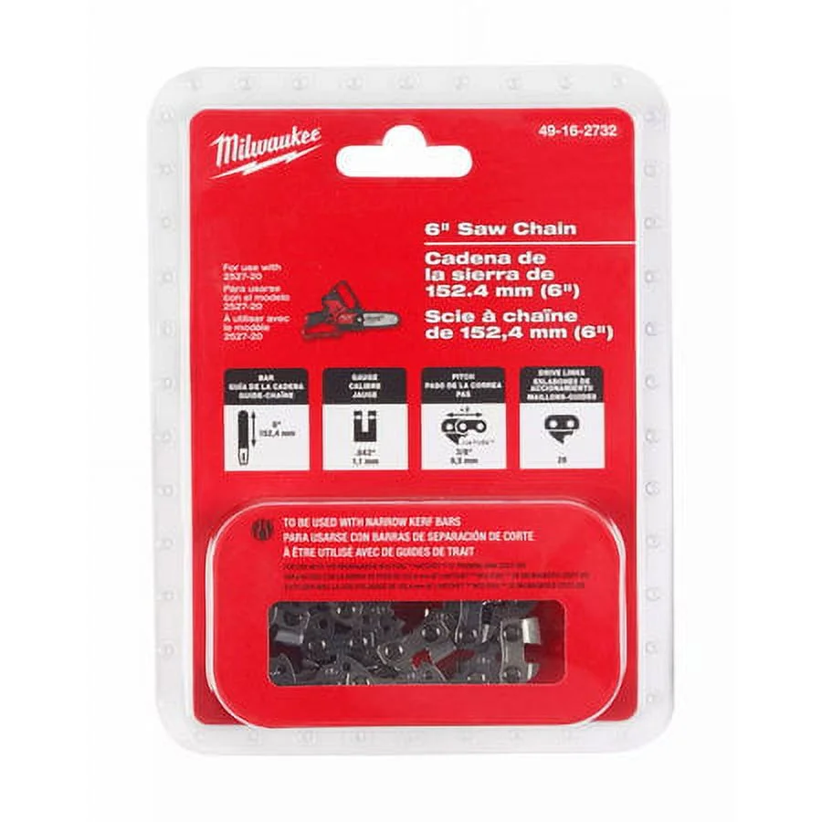 Milwaukee 49-16-2732 6 in. Saw Chain for M12 FUEL HATCHET Pruning Saw