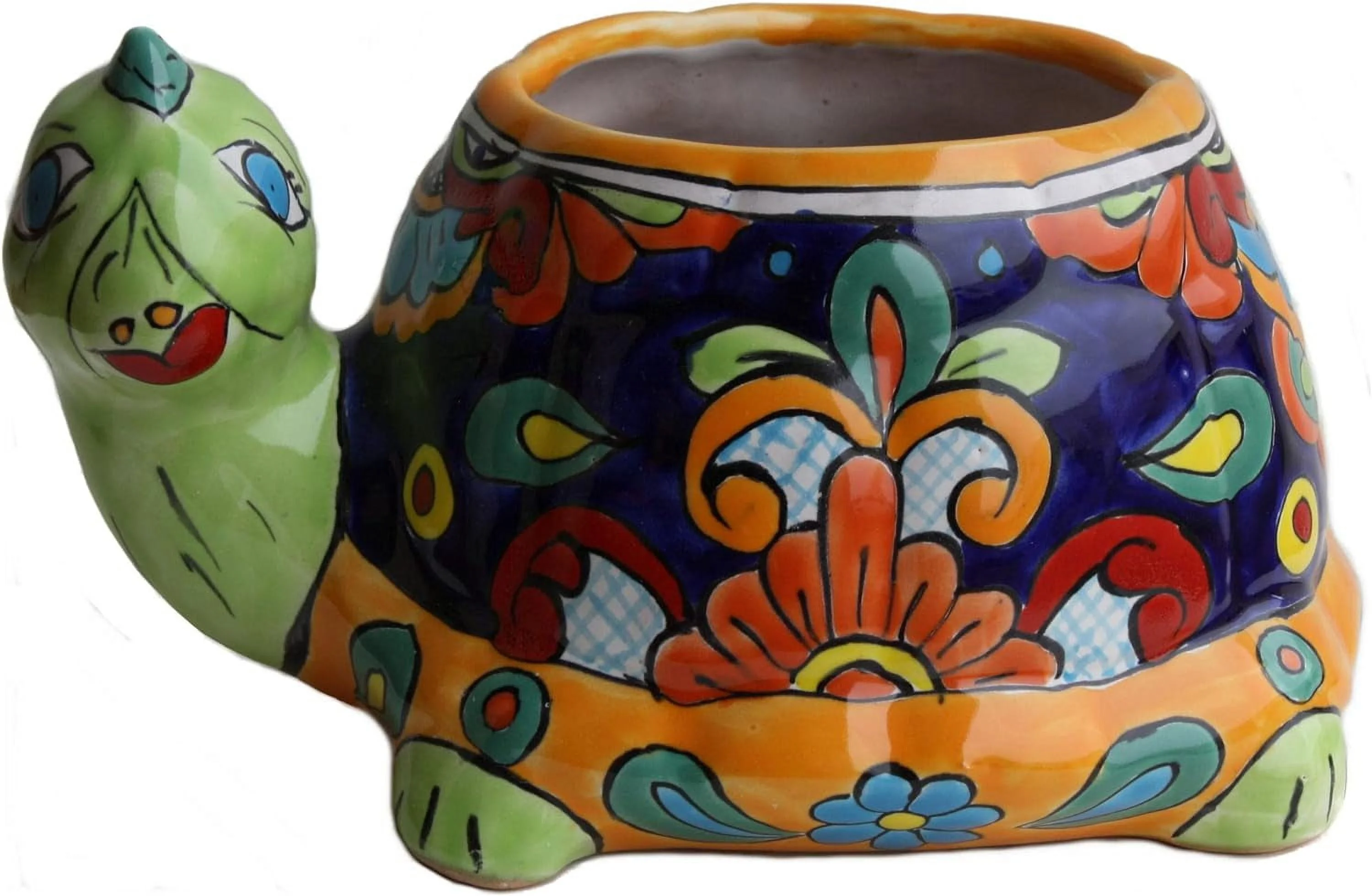 Multicolor Turtle Talavera Planter