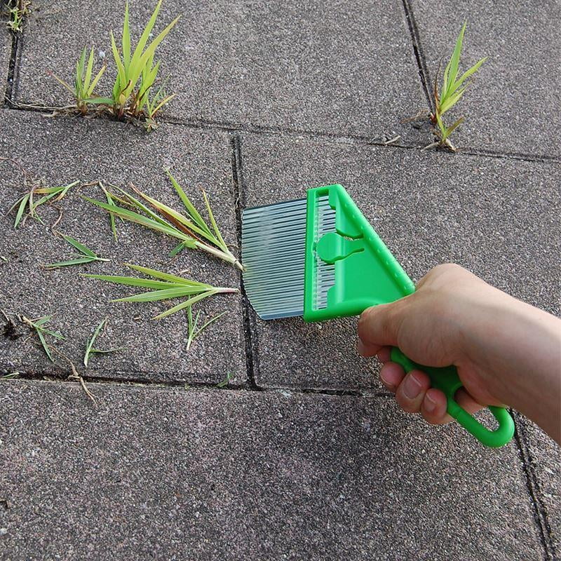 NISAKU NJP2510 ZASSOU BURUSH Stainless Steel Rounded Weeder, 3-Inch Blade