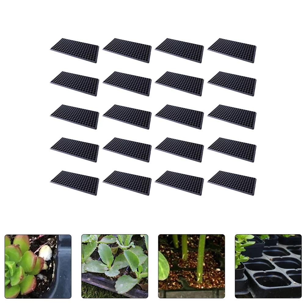 Guichaokj 10Pcs 200 Cell Starter Trays Vegetable Planting Insert Plug Trays