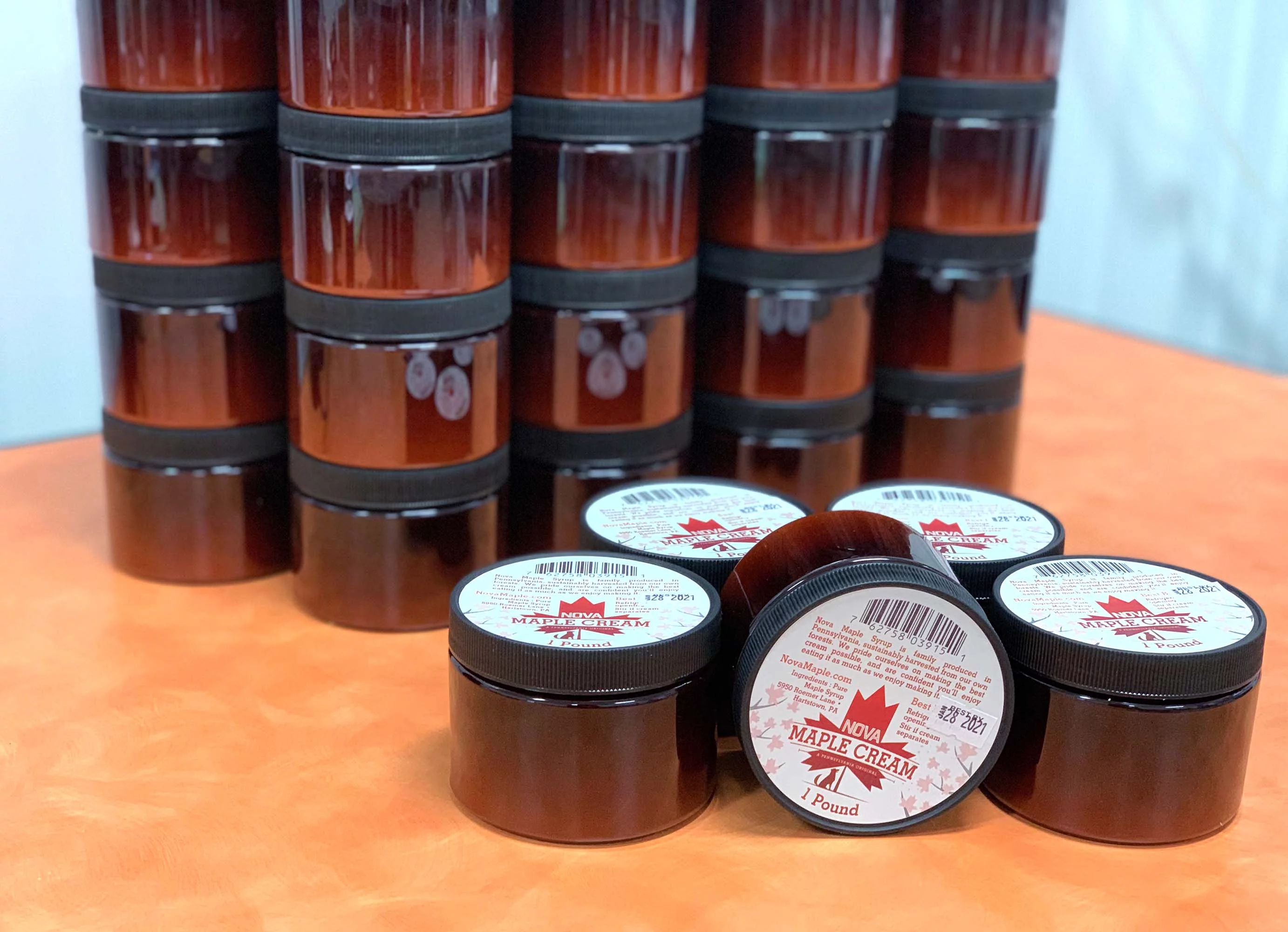 Nova Maple Cream - Pure Grade-A Maple Cream Butter Spread (1 Pound)