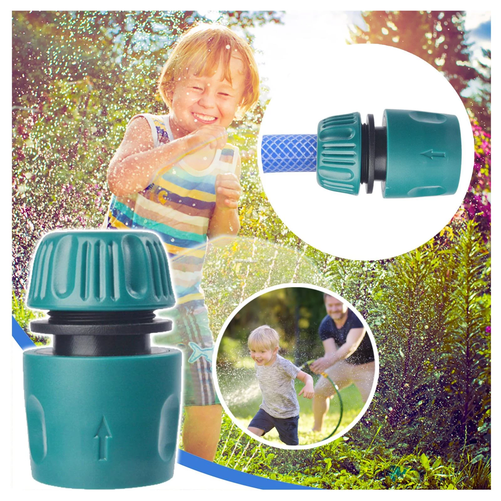 LLQkigsxse Sprinkler Garden Garden Hose Connector Garden Quick Connectors Suitable For 4 Point Water Pipe (1.35cm 0.53”） Birthday Gifts For Men