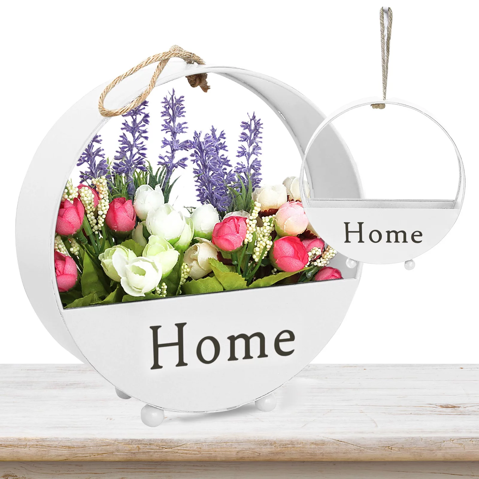 Bnnlsa Flower Pots Plant Flower Wall Arrangement Flower Flower Wrought Pot Creative Pot Patio & Garden