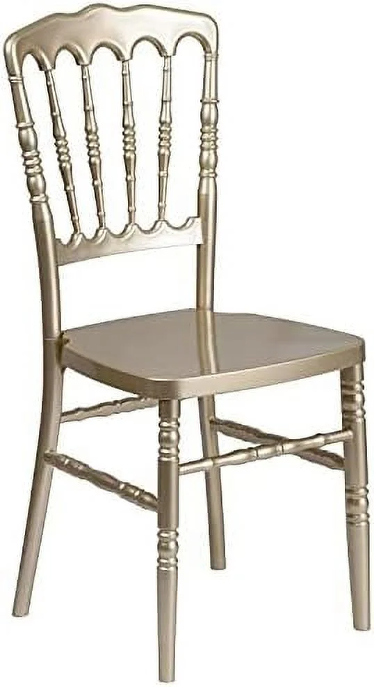 SQRTCV White Resin Stacking Napoleon Chair