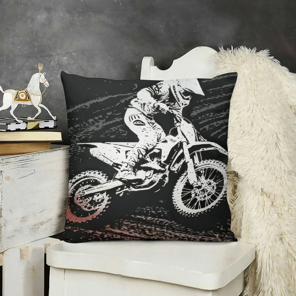 Xlo0ole Print Cushion Cover Black and White Boys Birthday Gifts Throw Pillow Cover for Outdoors Chair Office Cool Cushion Case for Bedroom Car Party Couch White