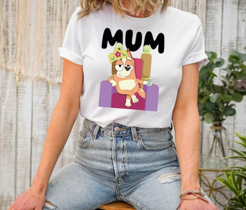 Bluey Mum Shirt, Family Shirt, Mum Bluey Birthday Party Shirt, Chili Shirt, Mom Shirt, Chili Shirt, Mother's Day Shirt, Gift