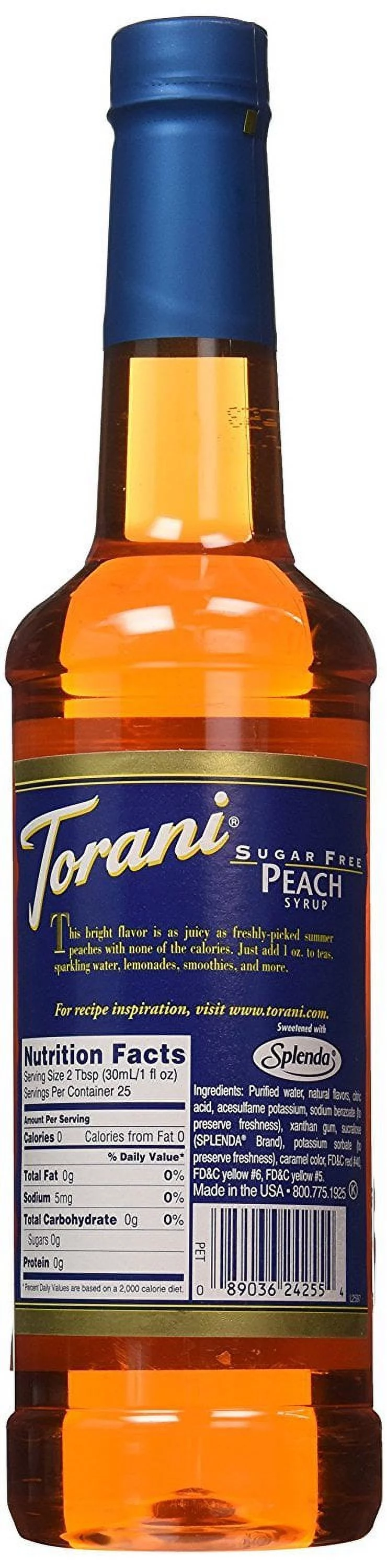 Torani S.f. Peach 750 Ml