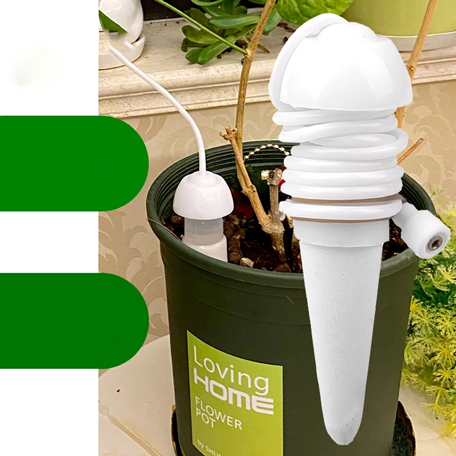 Garden Watering Artifact Automatic Watering Device Home Balcony Flower Pot Vegetable Irrigation Device Lazy Dripper Sprinkler Garden Hose Trampoline Sprinkler System Kids Water Mat Sprinkler