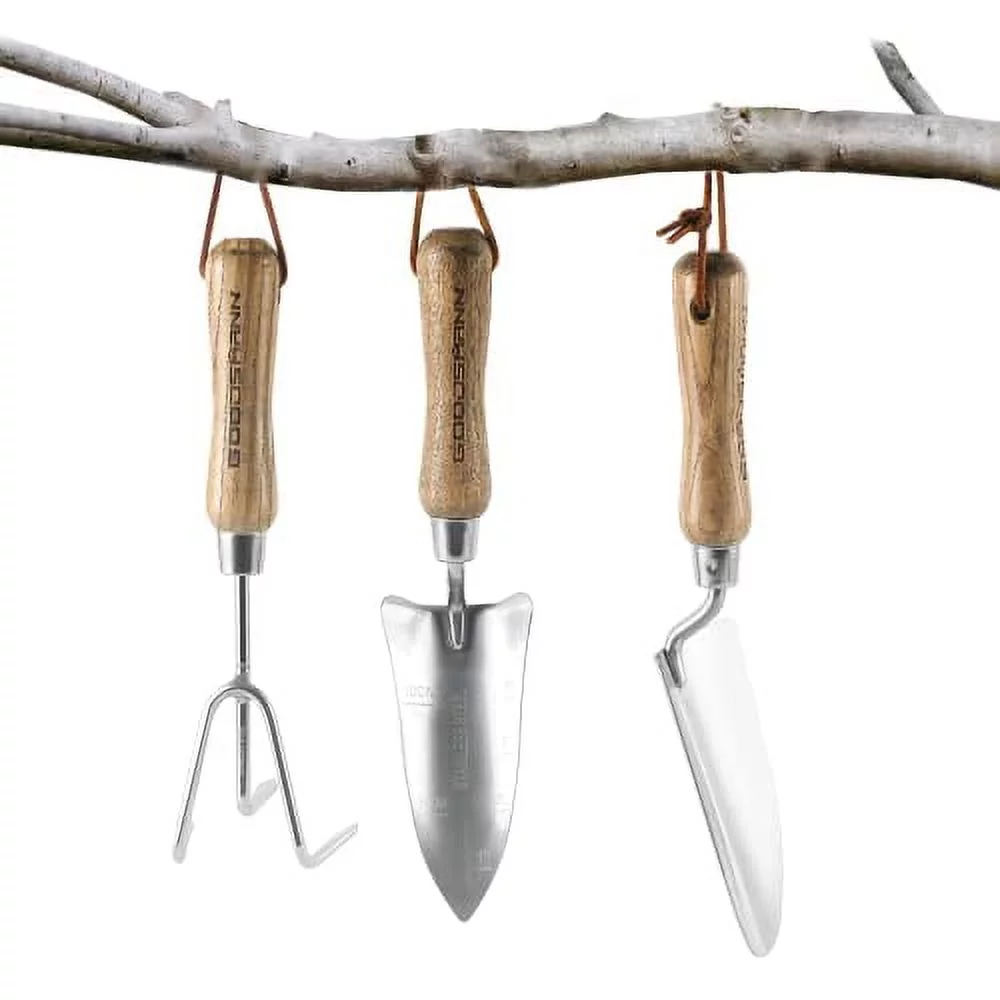 Garden  Set, 3 Piece Stainless Steel Gardening Kit, Hand Trowel, Marker Measurements Transplanter And Cultivator Garden Hand Shovel For Digging Weeding Planting Turning Soil