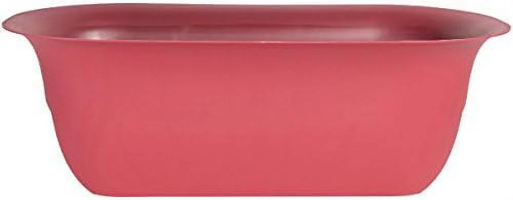14 In. H X 26 In. W X 8.8 In. D Resin Modica Union Red Planter