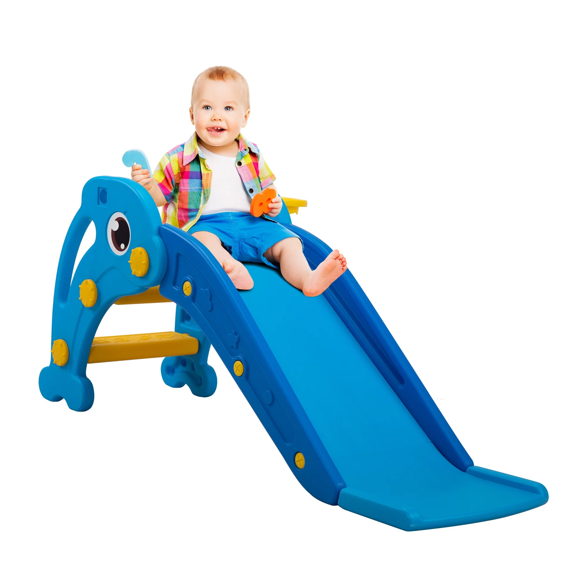 Versatile Kids Climber and Slide Play Set - 7.06 - Experience safe and active playtime fun for hours!