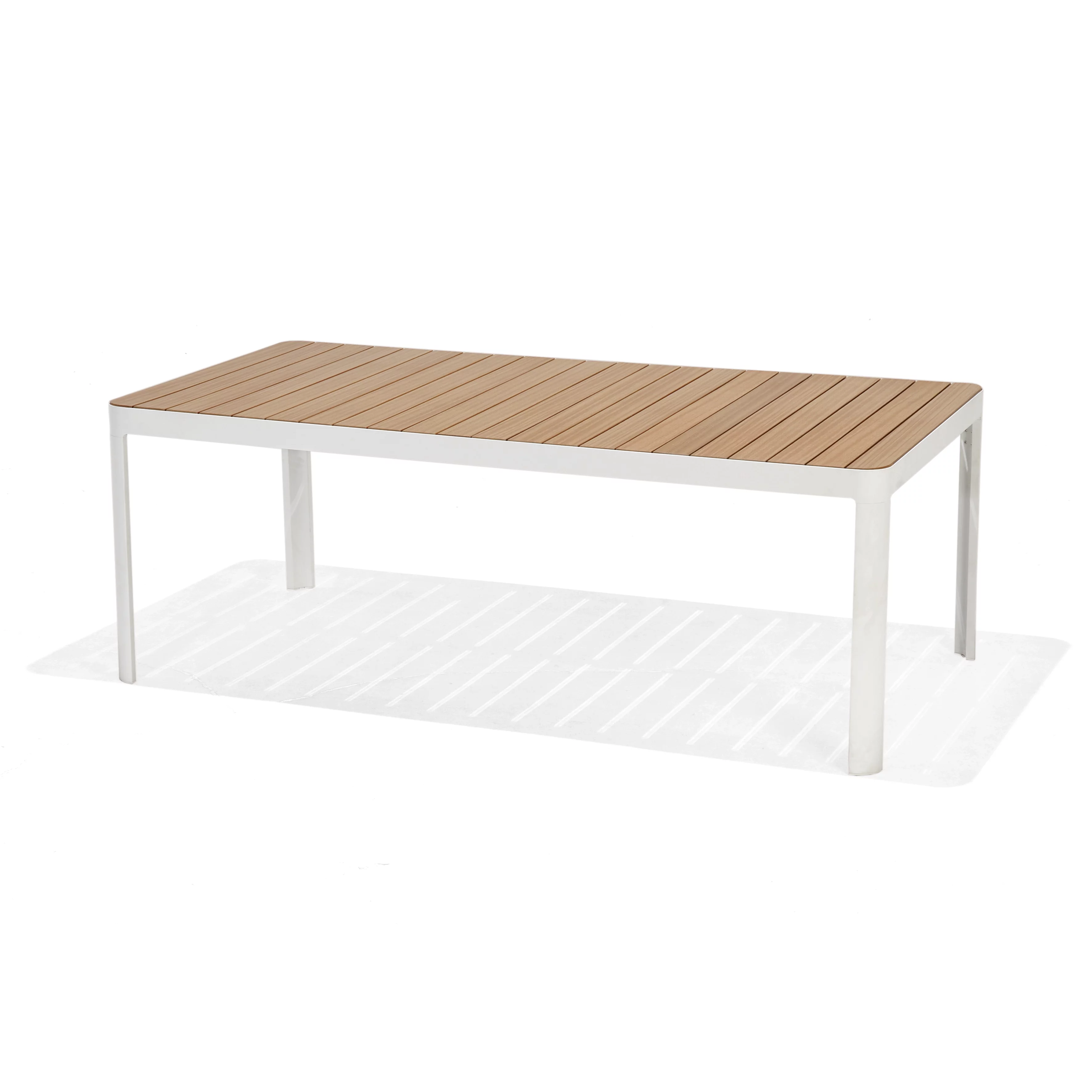 Amazonia Cardiff 9-Piece Teak Finish Wood 100% FSC and Aluminum Rectangular Patio Dining Set