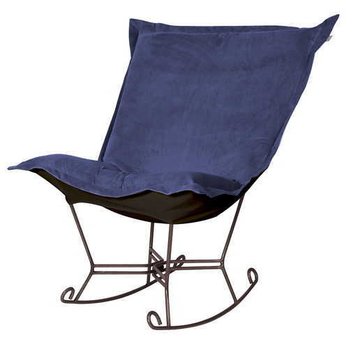 Howard Elliott Bella Scroll Puff Rocker with Titanium Frame 40