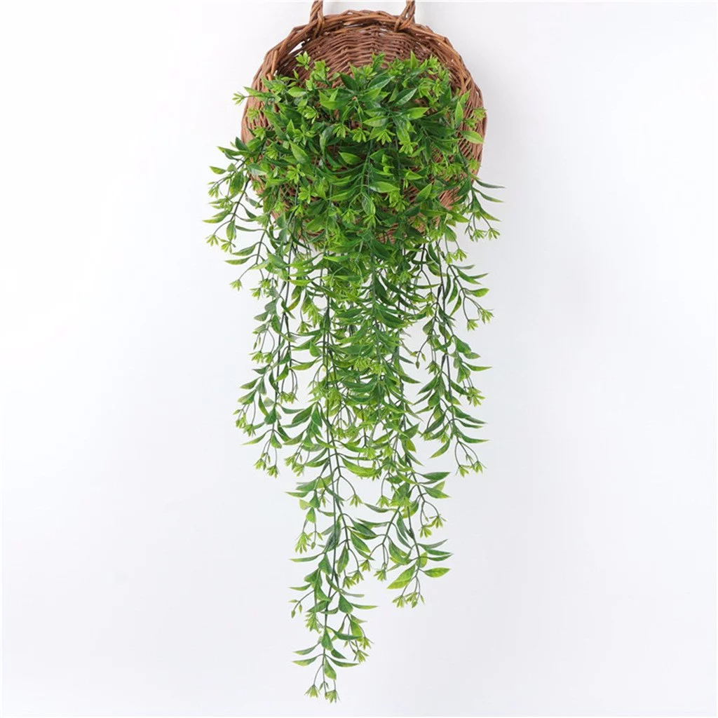 Bnnlsa Artificial Flowers 2 Pcs Hanging Garland Vine Flower Trailing Bracket Plant Artificial Hanging