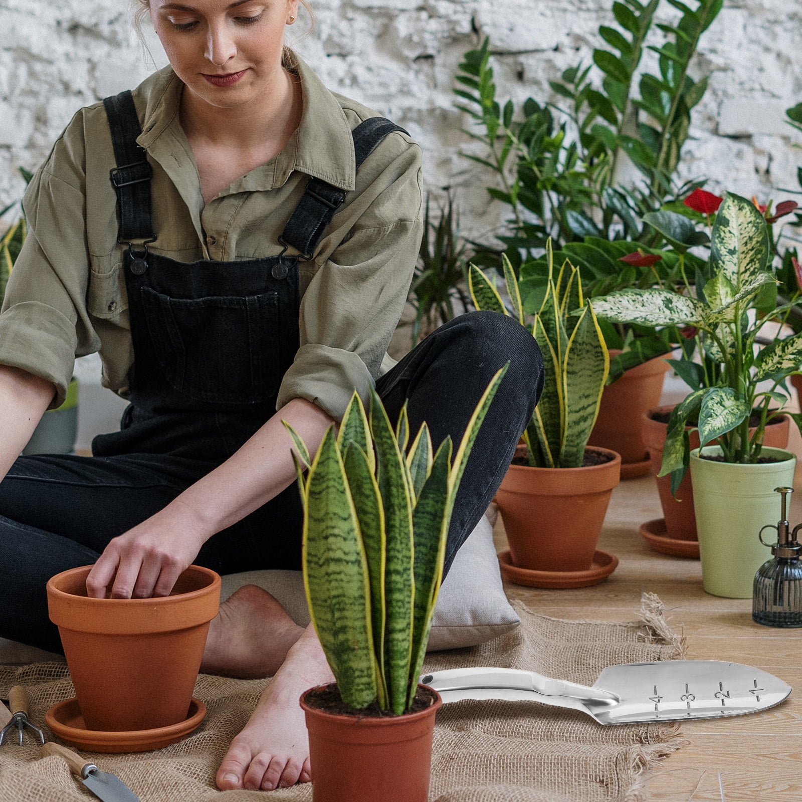 Gongxipen Gardening Shovel Small Shovel Garden Spade Flower Plant Shovel for Digging Trowel Garden Tool