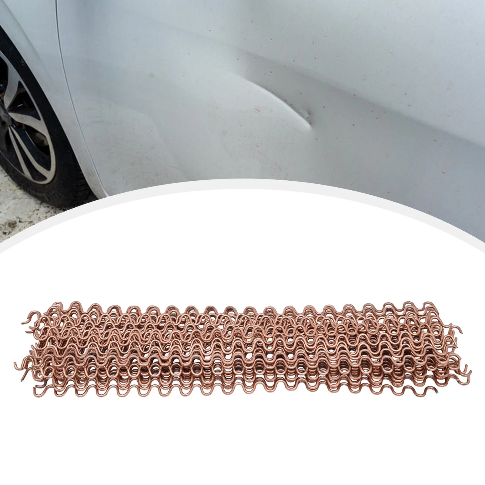 50Pcs Wave Wiggle Wire Dent Puller Panel Beating Pulling Claw Panel Repair Kits