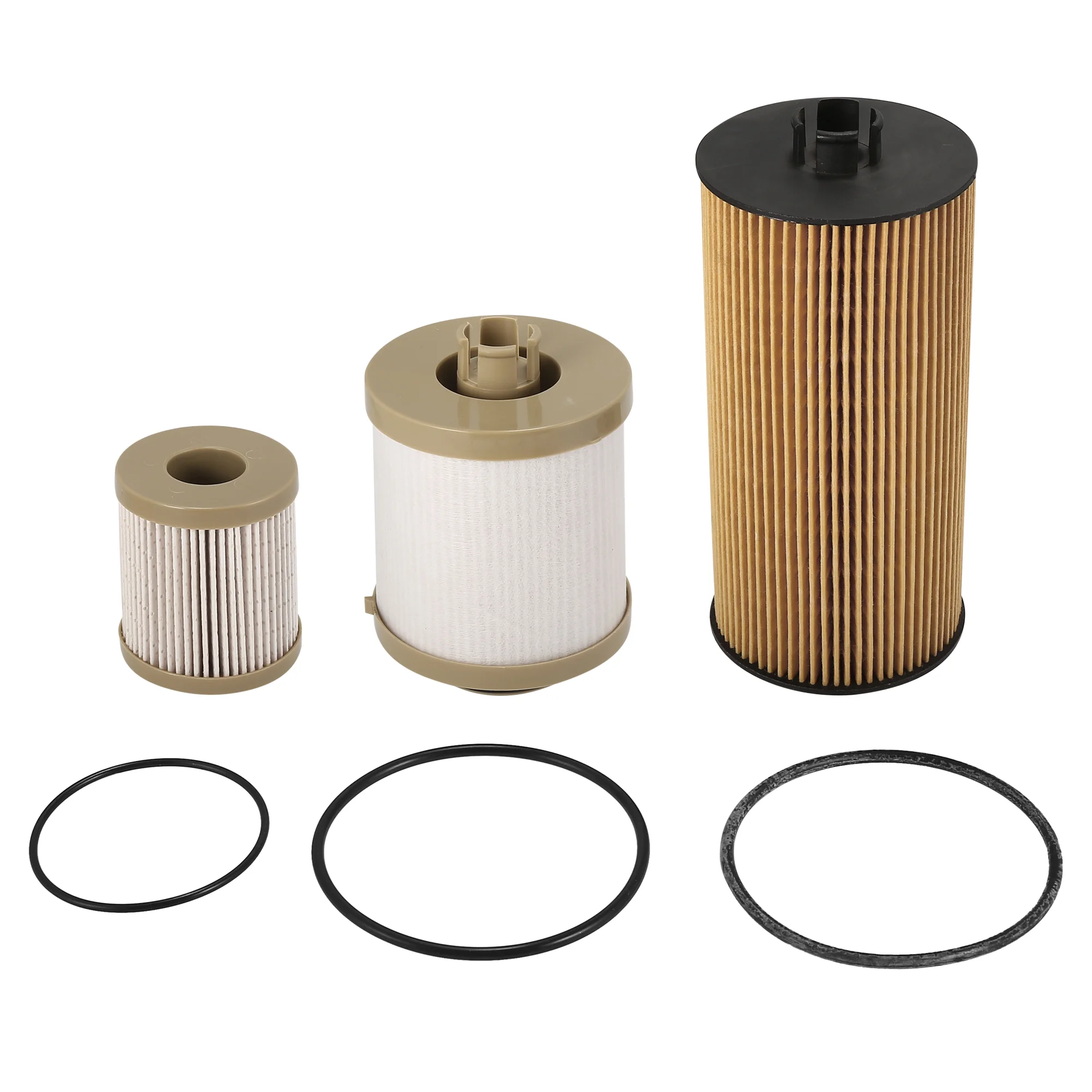 Unique Bargains 3C3Z-9N184-CA Fuel Filter FL2016 Oil Filter Kit for Ford F-250 F-350 2003-2007 Excursion 2003-2005