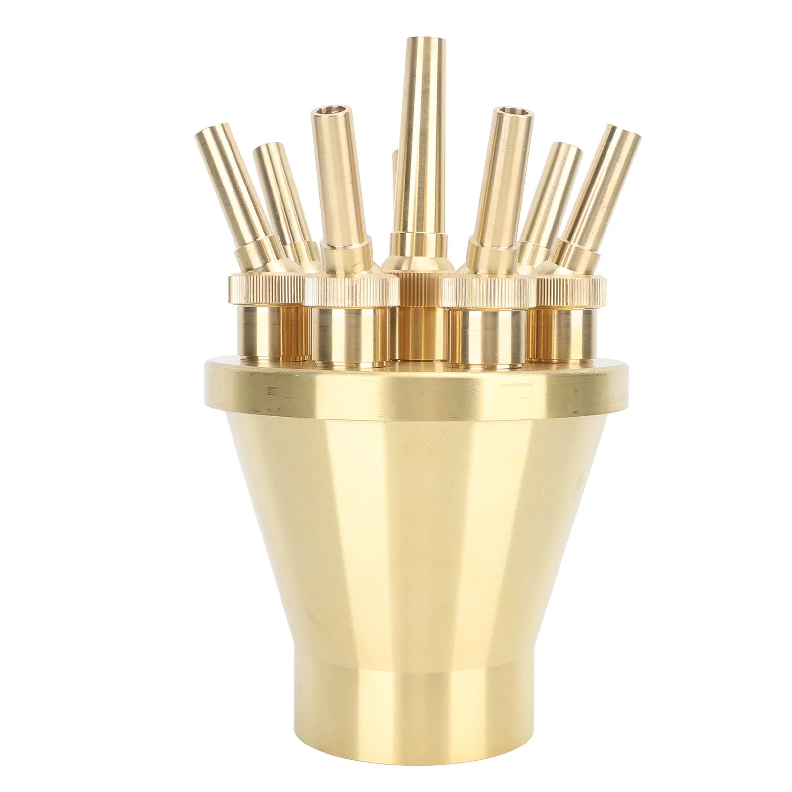 Water Fountain Nozzle, Universal Copper Direct Spraying Adjust Pool Sprinkler Head for Garden(G3”)