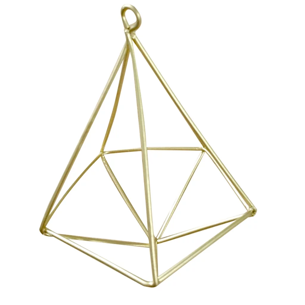 WalGRHFR Retirement Party Decorations Purple Geometric Flowers Metal Frame Air Hanging Planter Diy Home Garden Decor *6Pcs