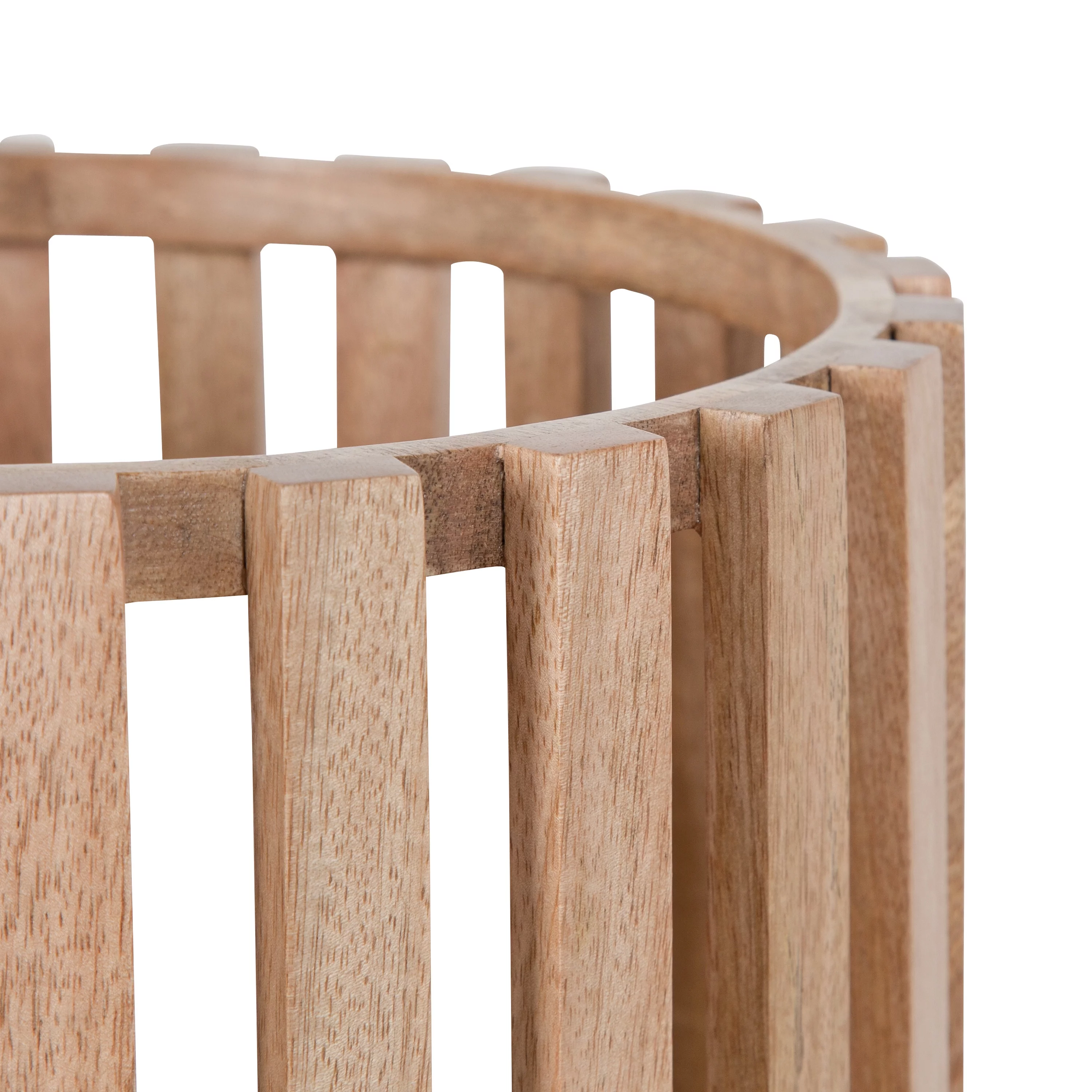 Kate and Laurel Paynter Wood Planter Set, 22 x 12 and 18 x 10, Natural Brown, Boho Modern Wooden Planter Two-Piece Set