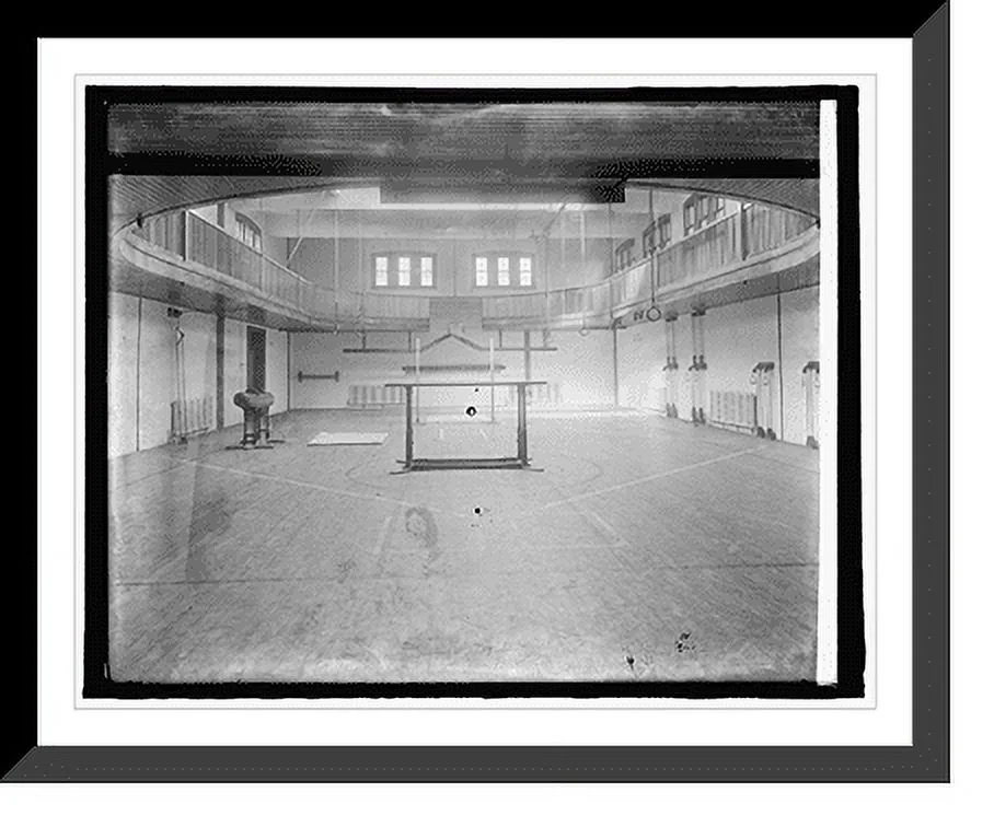 Historic Framed Print, Epithany Church gymnasium, 17-7/8