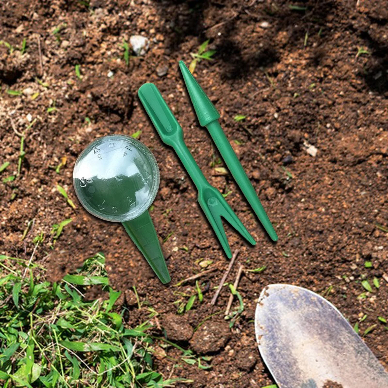 koolsoo 3Pcs Sowing Seed Dispenser Set Handheld Garden Flower Plant Grass Seeder Tool Garden Hand Tool Small Hand Planter Seeder Tool