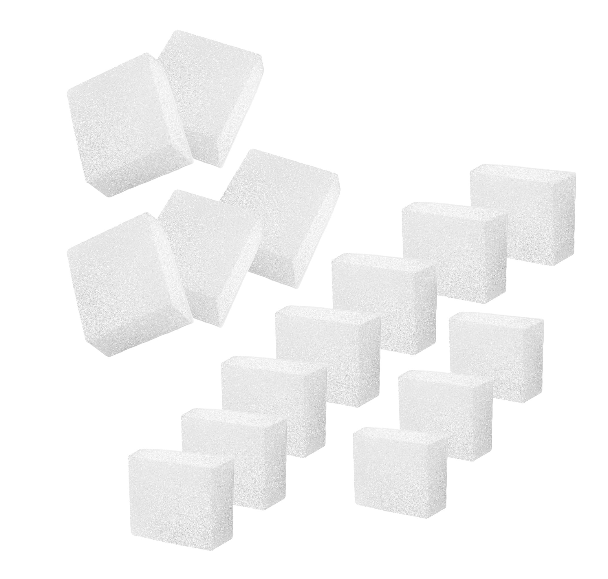 Delapan 15 Replacement Pre-Filter Sponges Fit for 67oz/2L Pet Cat Water Fountain Dog Water Bowl Dispenser