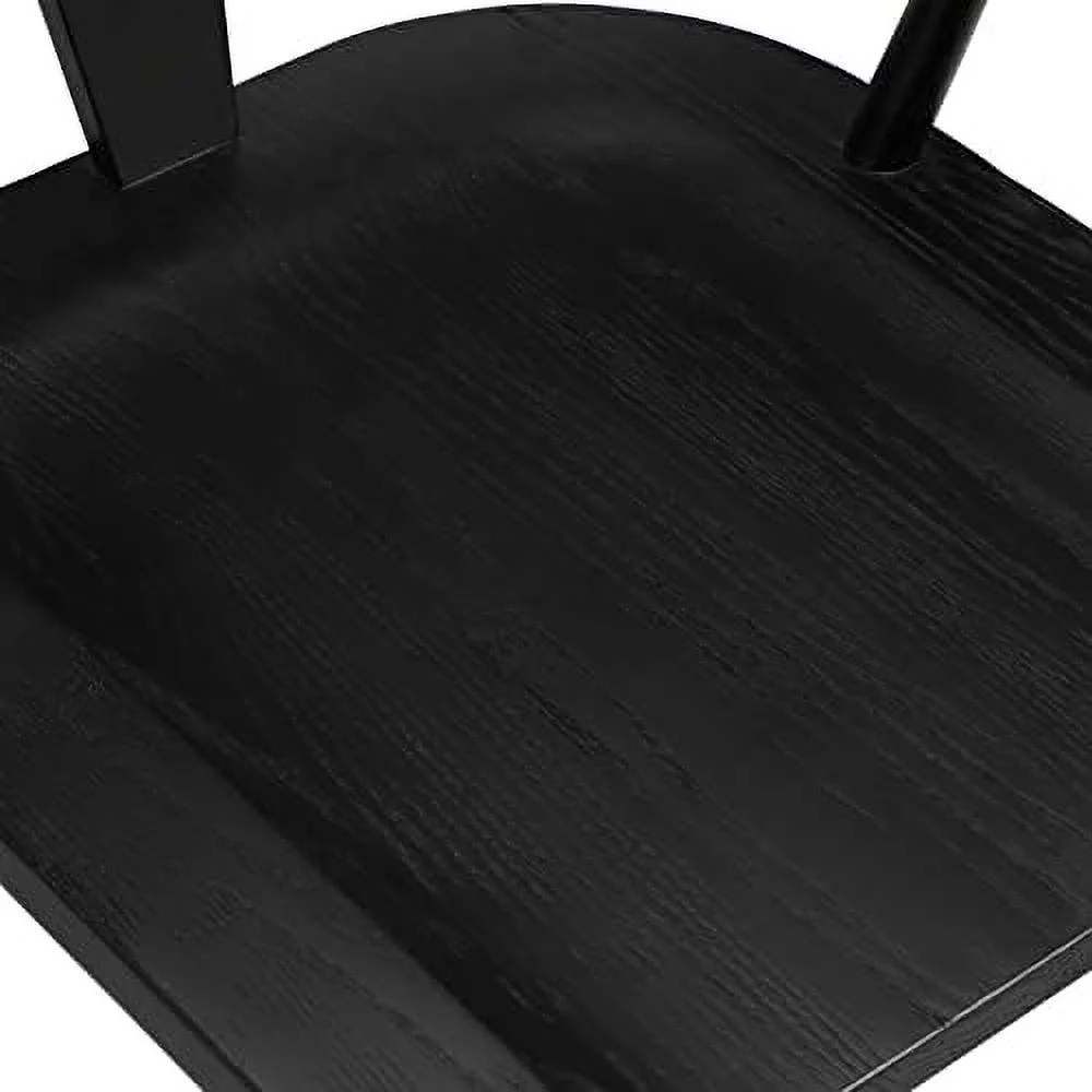 QUGDXVBN POLY & BARK Enzo Dining Chair Oak  Black