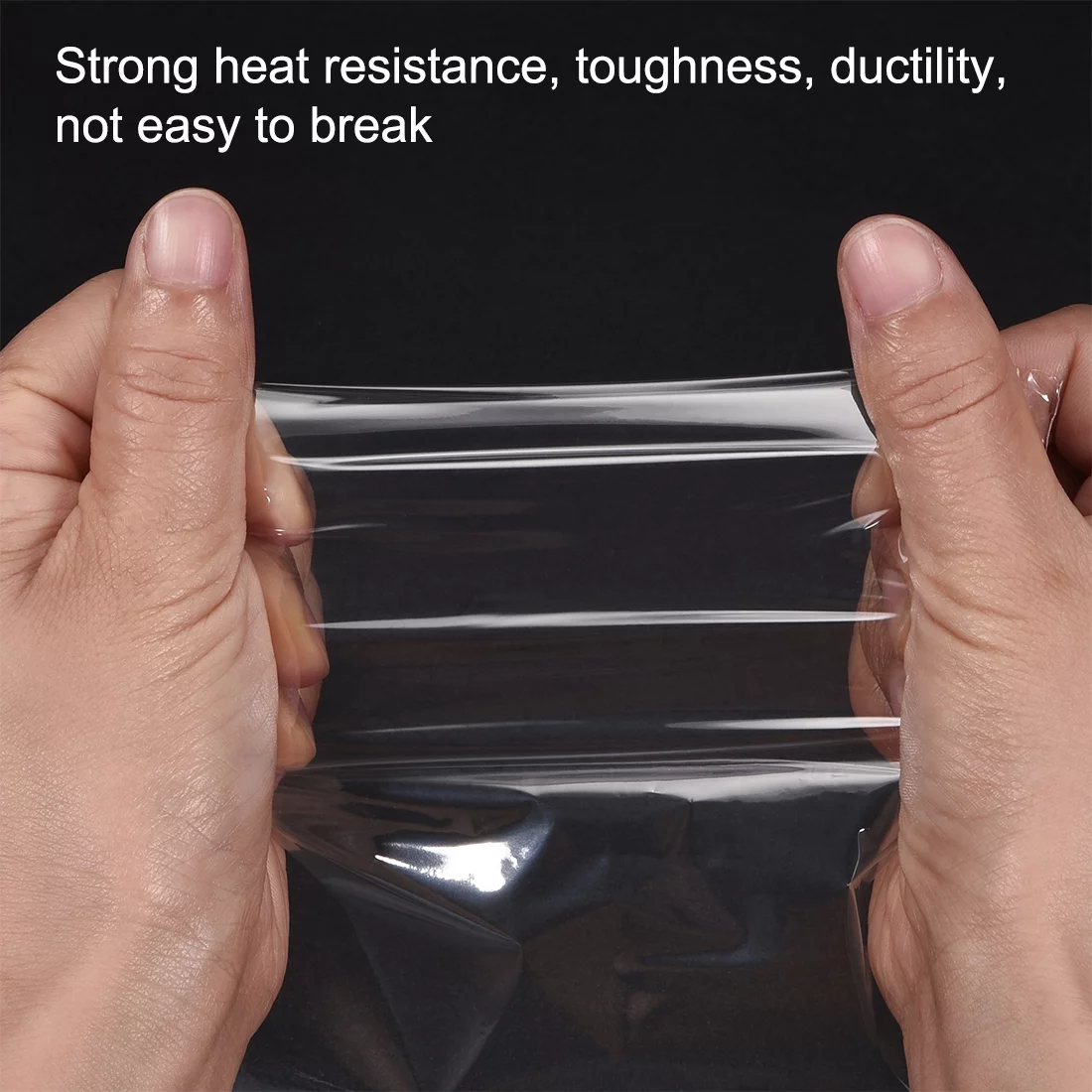 Shrink Wrap Bags, 6.5x6 inch 300pcs Shrinkable Wrapping Packaging Bags Transparent Industrial Packaging Sealer